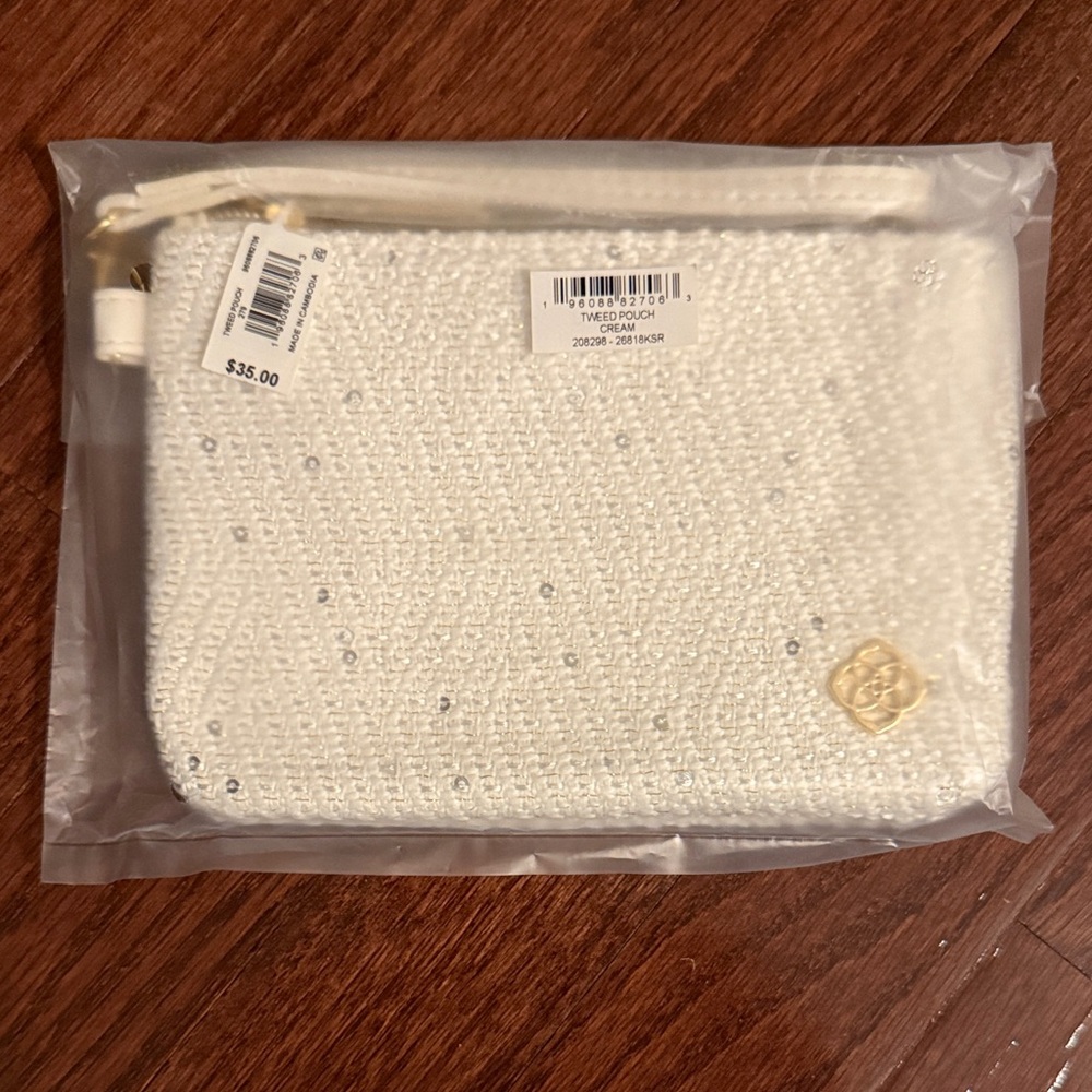 Kendra Scott Beaded Pouch with Gold Accents